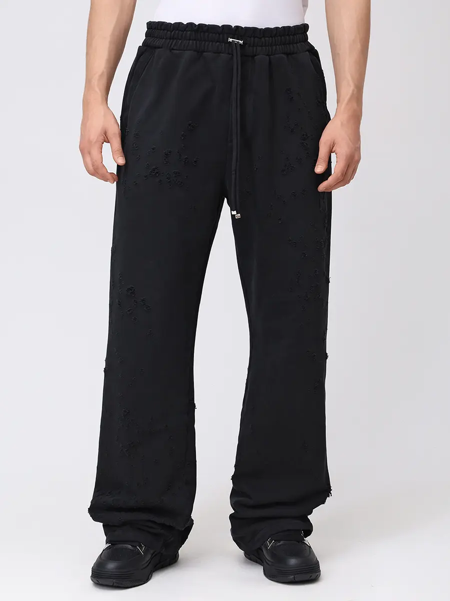 Брюки хлопковые AMIRI AMJYSP1023 Черный  Фото 4