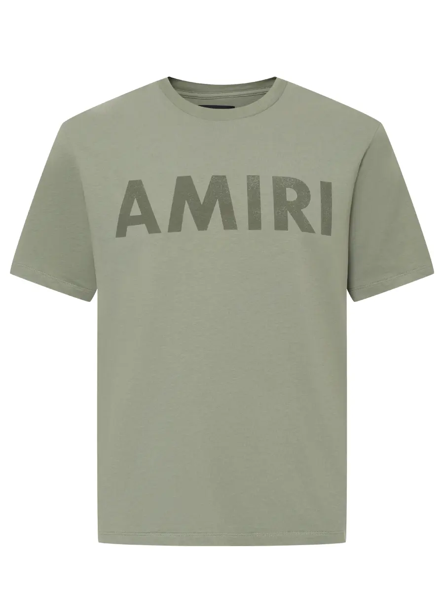 Футболка хлопковая AMIRI AMJYTE1214 Зеленый 