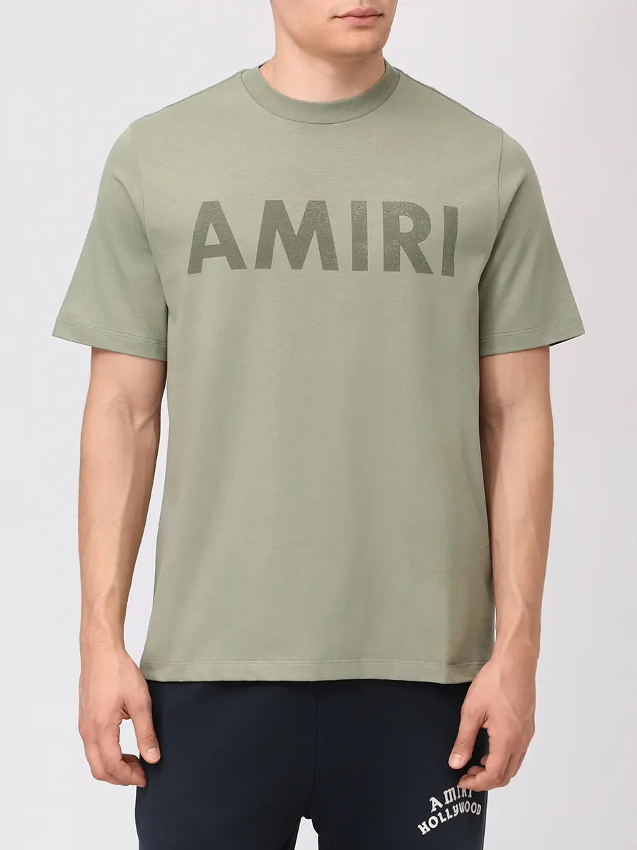 Футболка хлопковая AMIRI AMJYTE1214 Зеленый  Фото 4