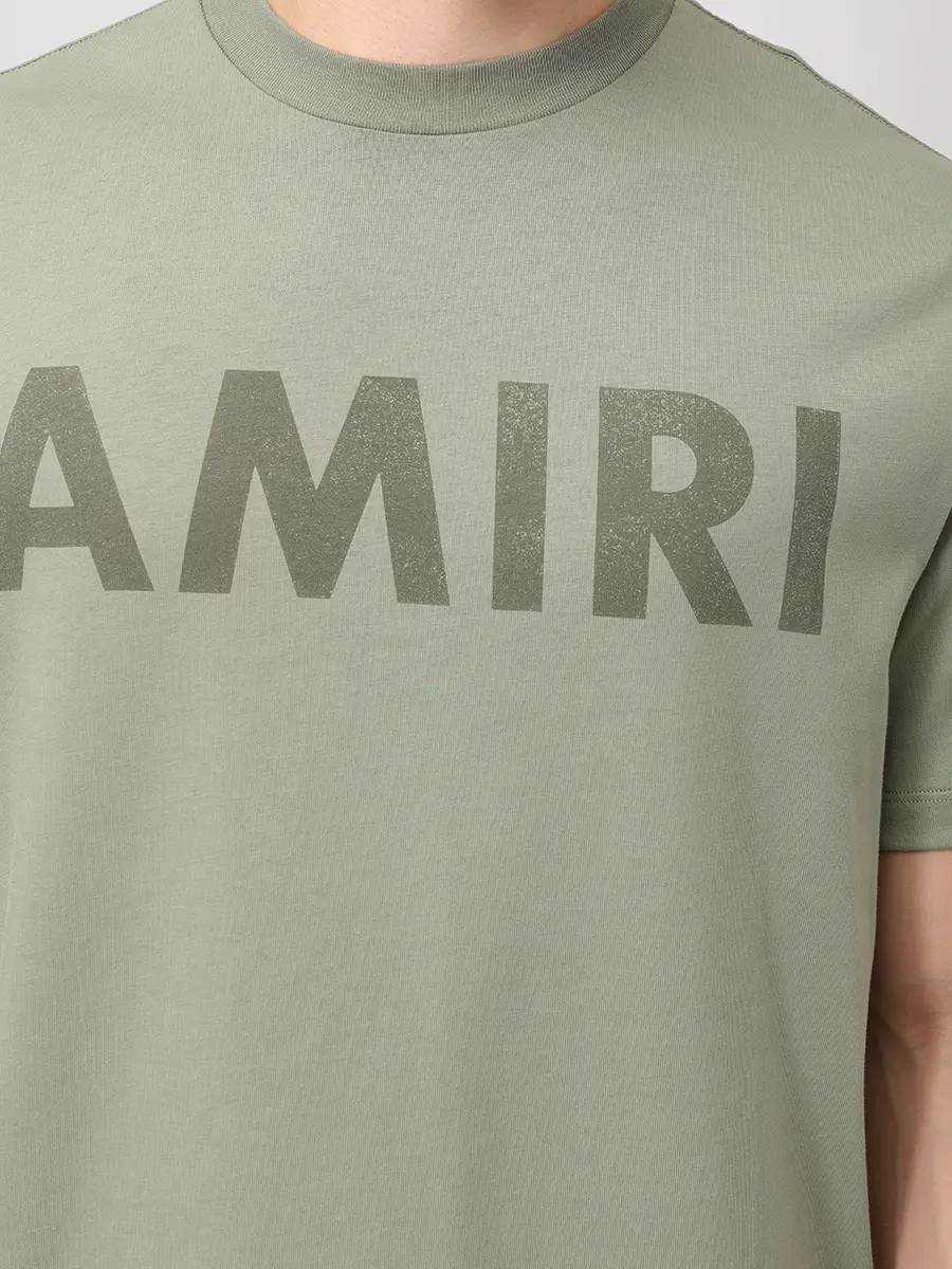 Футболка хлопковая AMIRI AMJYTE1214 Зеленый  Фото 5