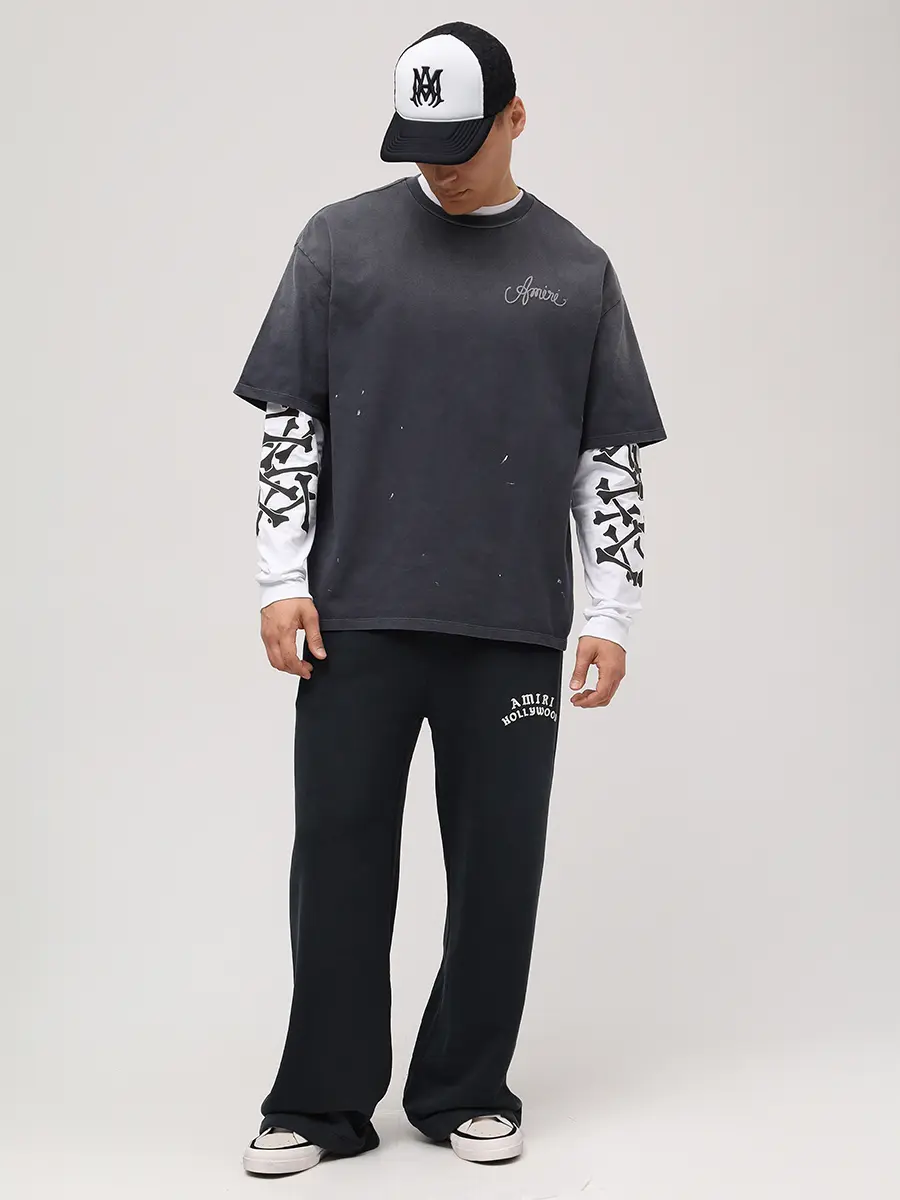 Футболка хлопковая AMIRI AMJYTE1213 Серый  Фото 2