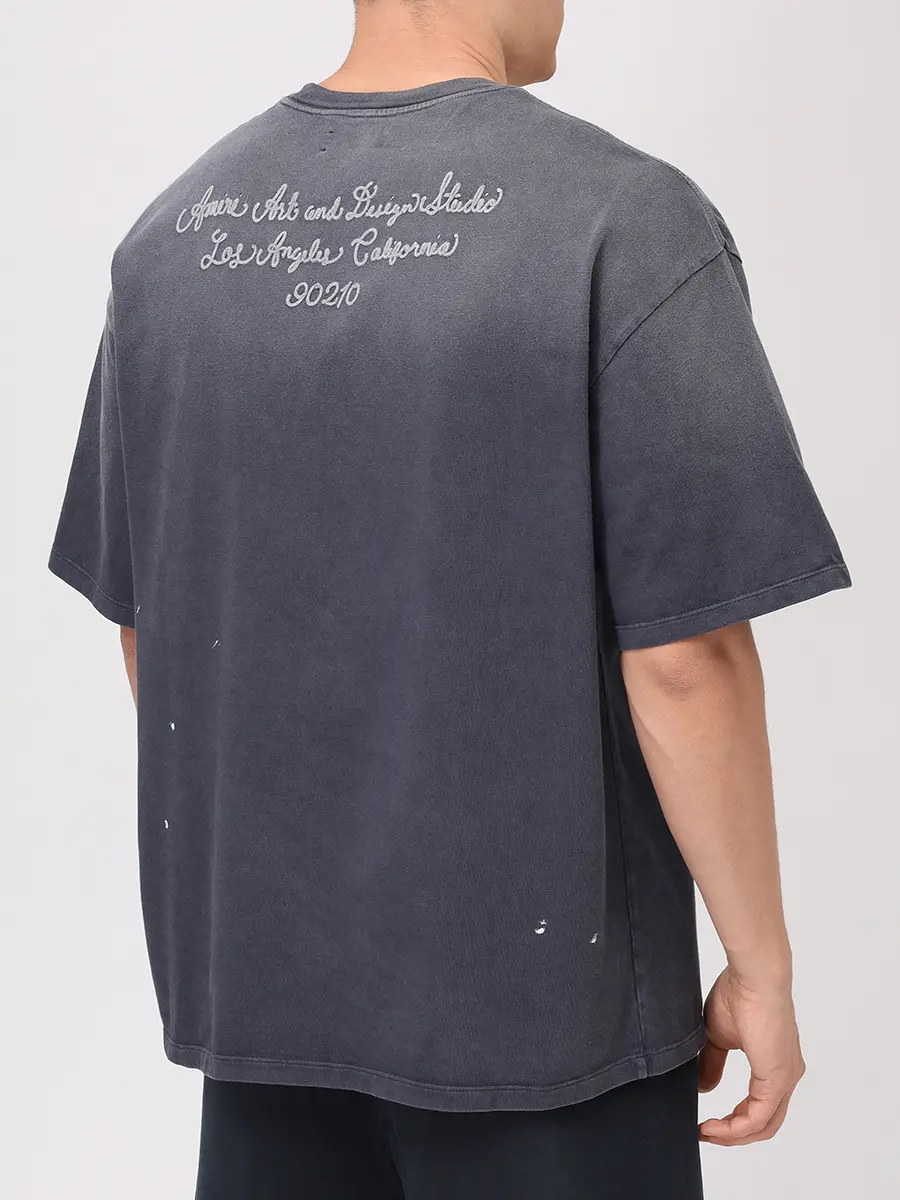 Футболка хлопковая AMIRI AMJYTE1213 Серый  Фото 3