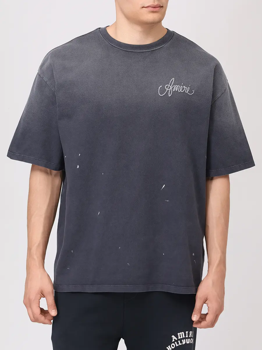 Футболка хлопковая AMIRI AMJYTE1213 Серый  Фото 4