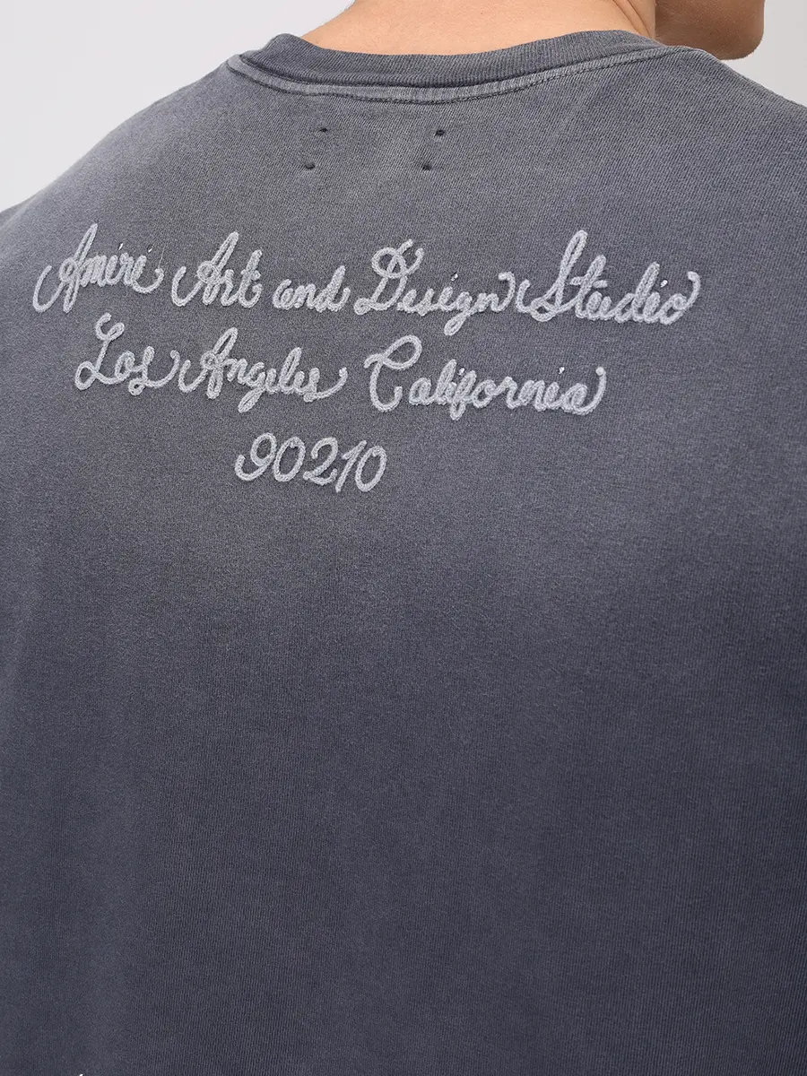 Футболка хлопковая AMIRI AMJYTE1213 Серый  Фото 6