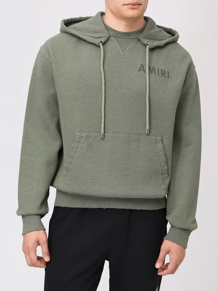 Худи хлопковое AMIRI AMJYHD1121 Зеленый  Фото 4
