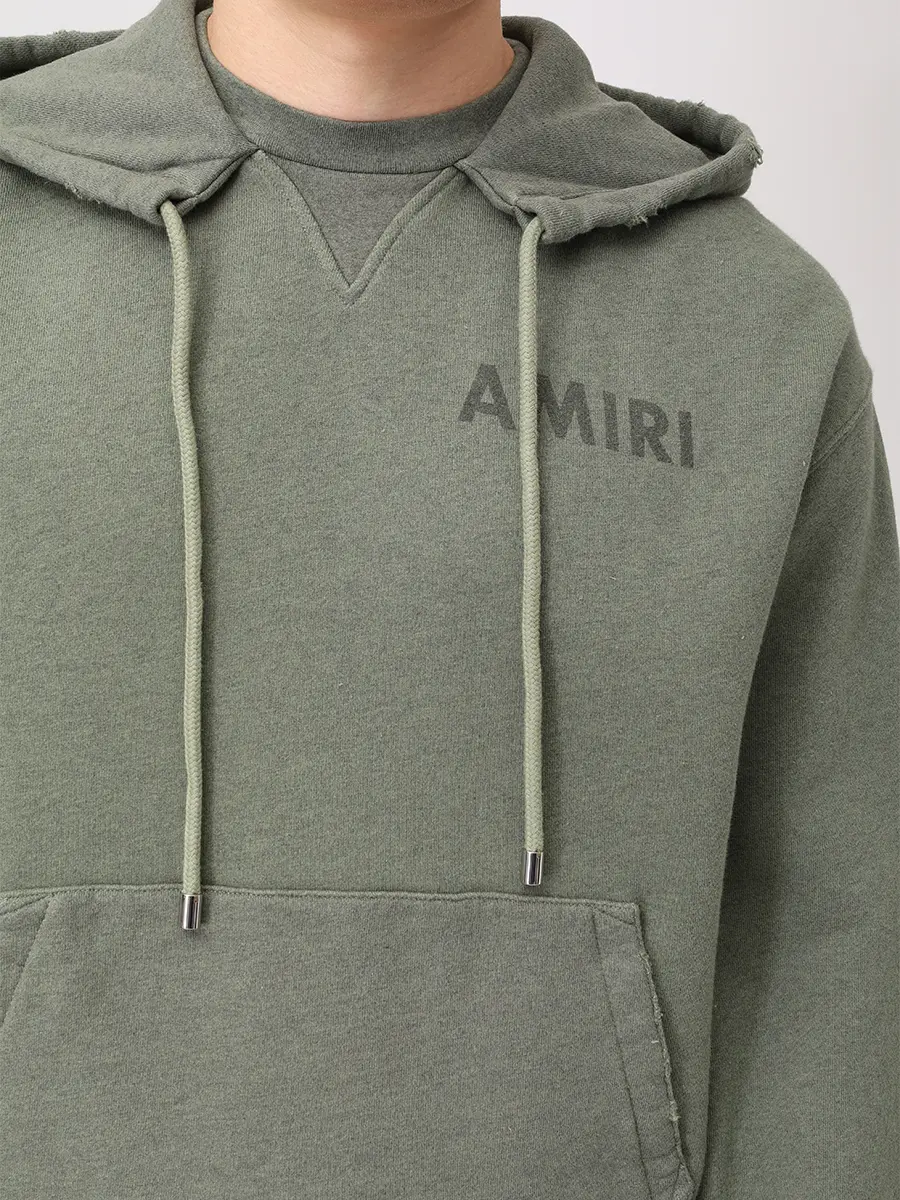 Худи хлопковое AMIRI AMJYHD1121 Зеленый  Фото 5