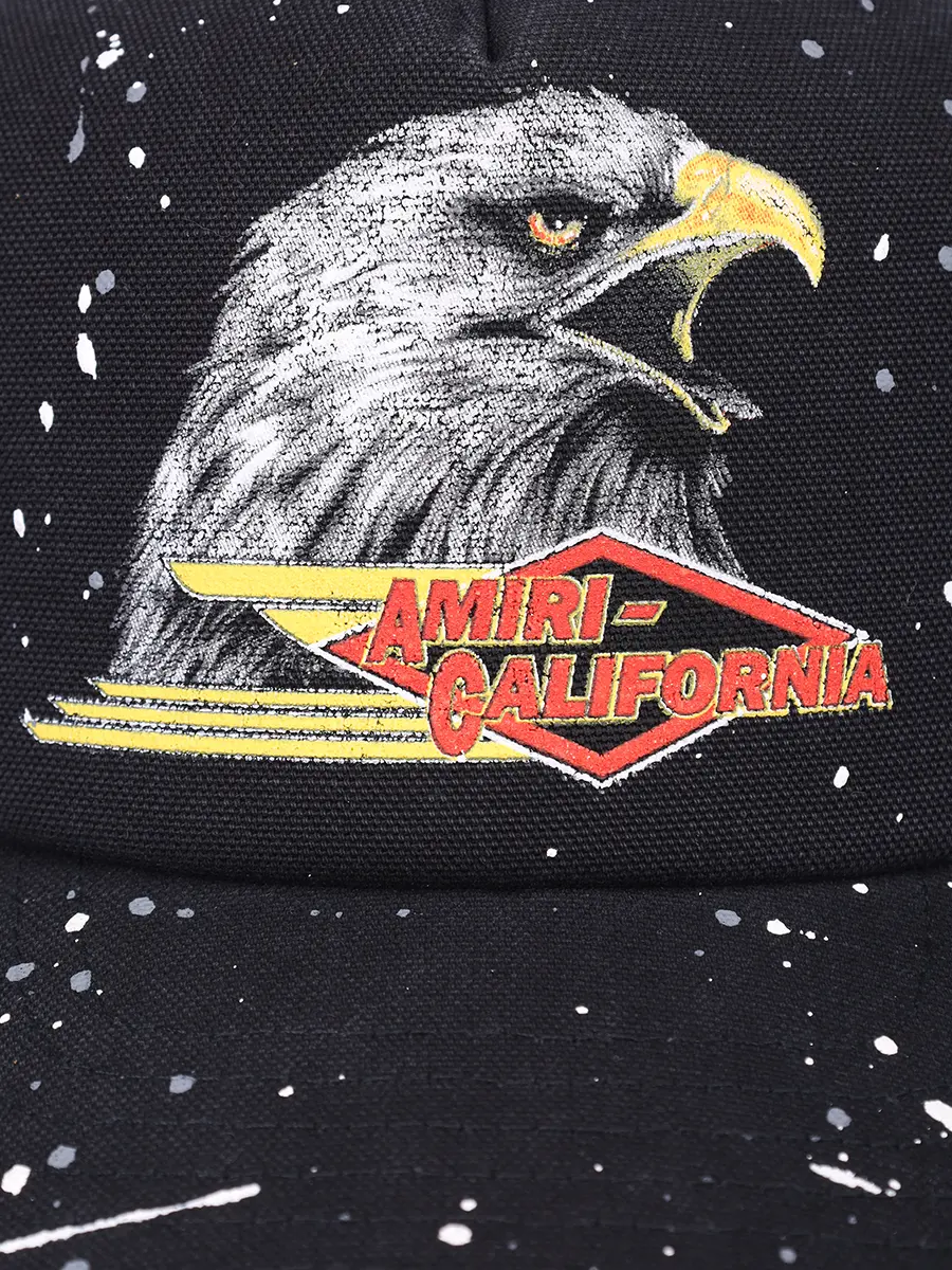 Бейсболка с логотипом AMIRI AMHATR1027 Черный  Фото 3