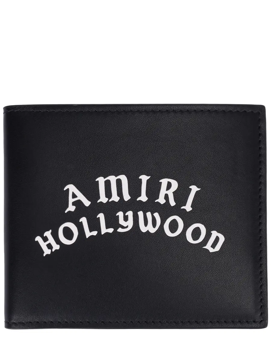 Кошелек кожаный AMIRI AMACBI1020 Черный 