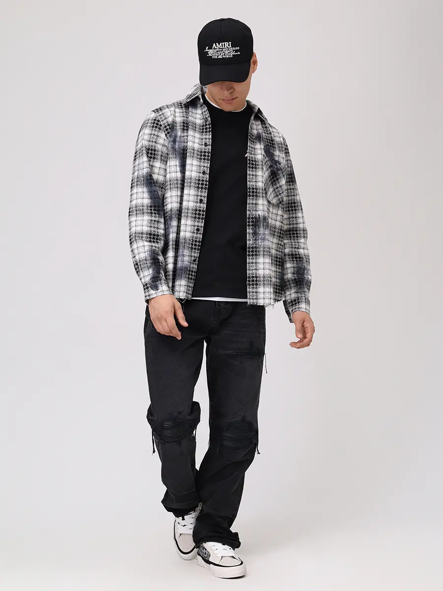 Джинсы Regular Fit хлопковые AMIRI AMDNGH1086 Черный  Фото 2