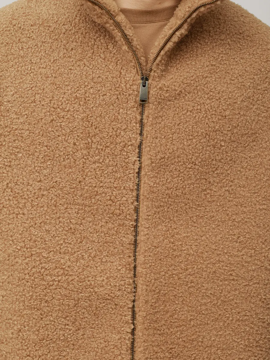 Куртка из экомеха DARKPARK MJA10 FAC110 Коричневый  Фото 5