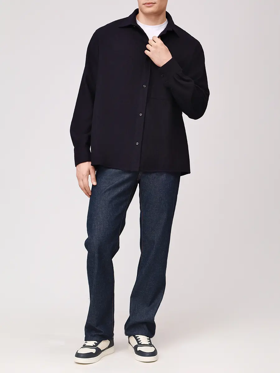 Рубашка шерстяная DARKPARK MSH09 FAW32 Синий  Фото 2