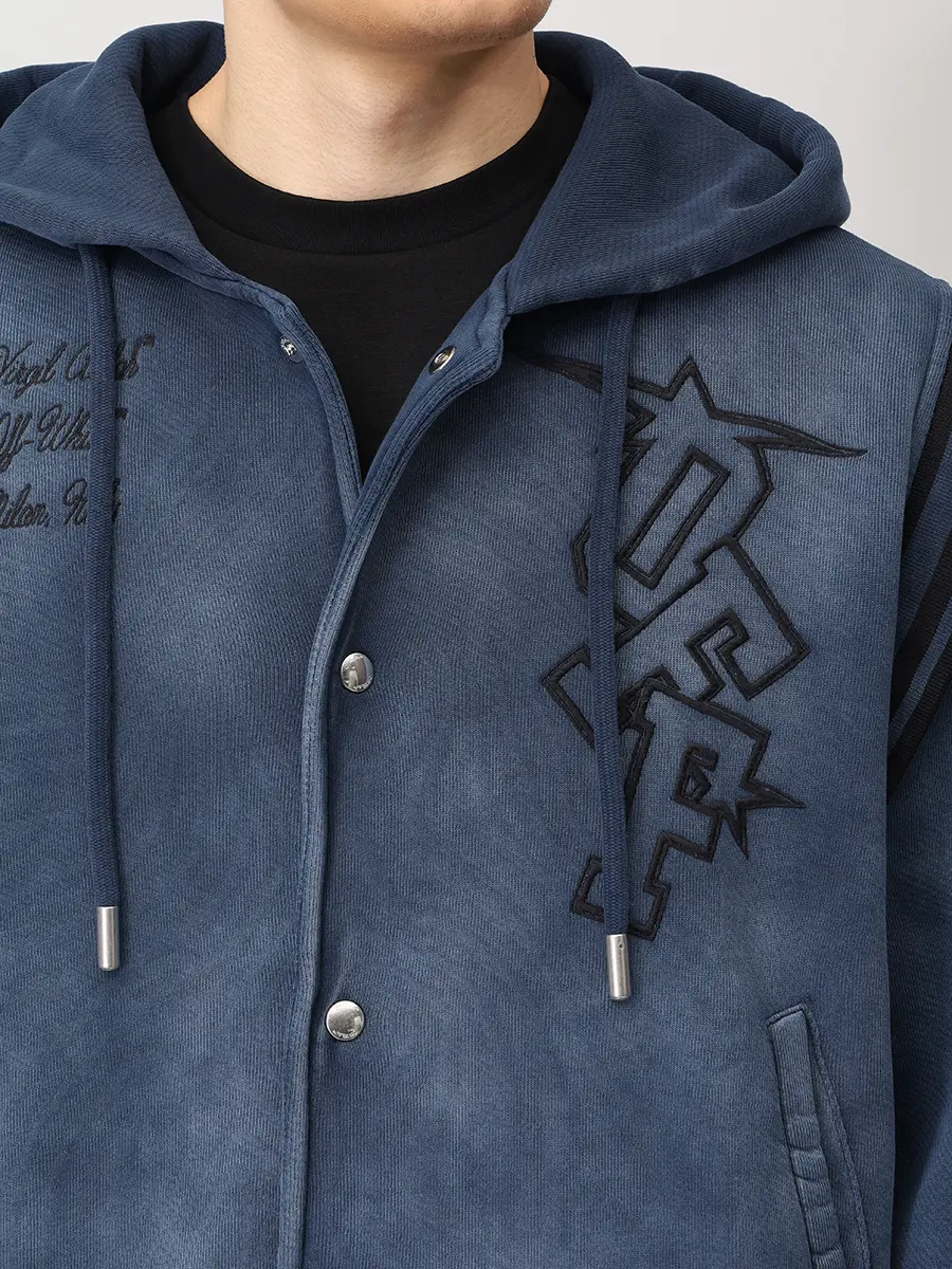 Олимпийка хлопковая OFF-WHITE OMEK003F25FLE0024343 Синий  Фото 5