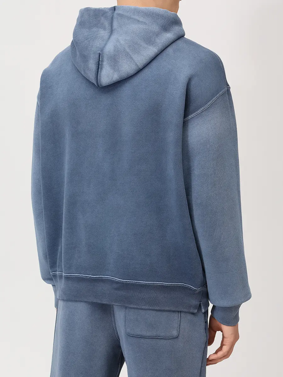 

Худи хлопковое, Синий, OMBB085F25FLE00U4343