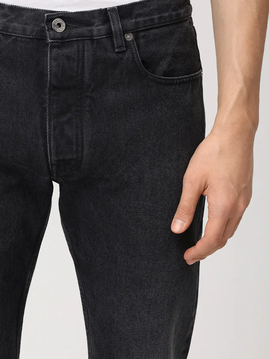 Джинсы Slim Fit хлопковые OFF-WHITE OMYA175C99DEN0011300 Черный  Фото 5