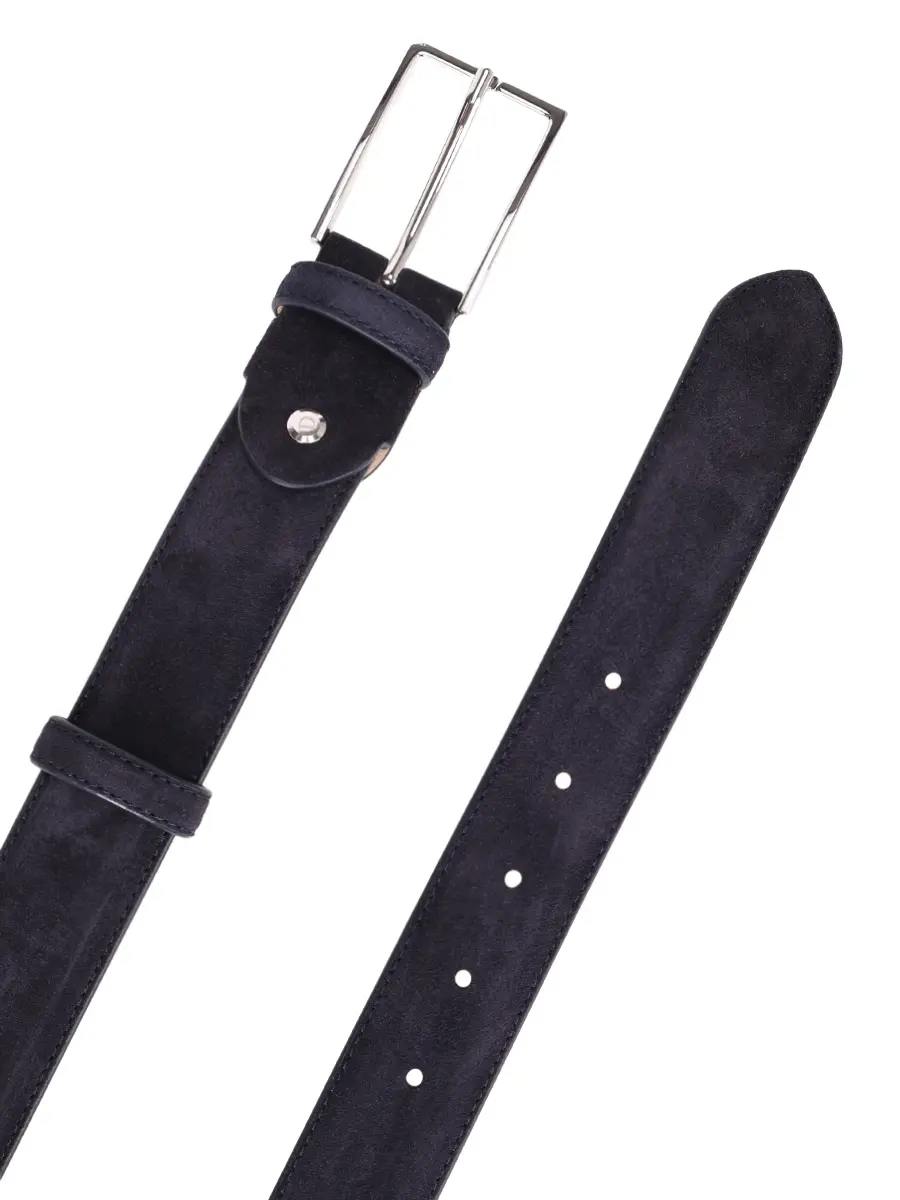 Ремень замшевый DOUCAL`S DC0001SIGMUF0099B00 Синий  Фото 3