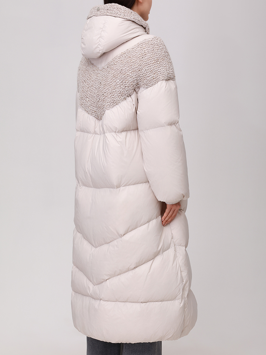 Пуховик стеганый PANICALE D371024GZ 37D58A 0911 Серый  Фото 3