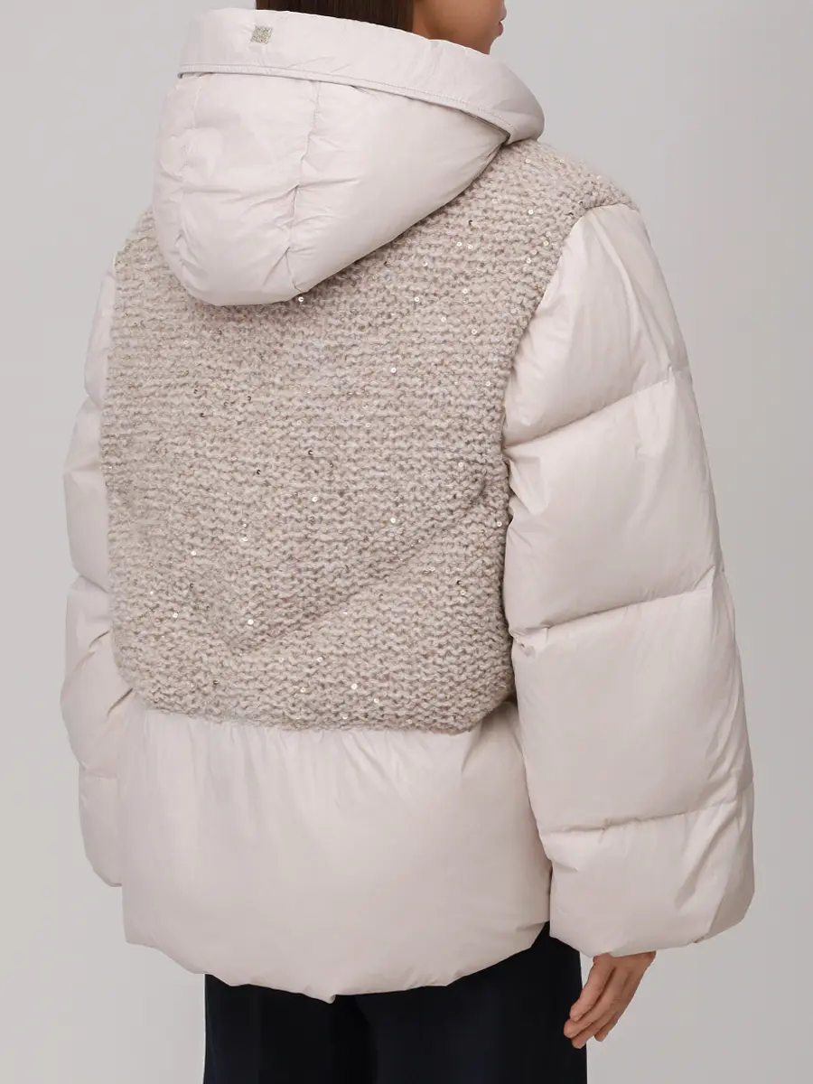 Пуховик стеганый PANICALE D371027CA/TU 37D58B 0911 Серый  Фото 3