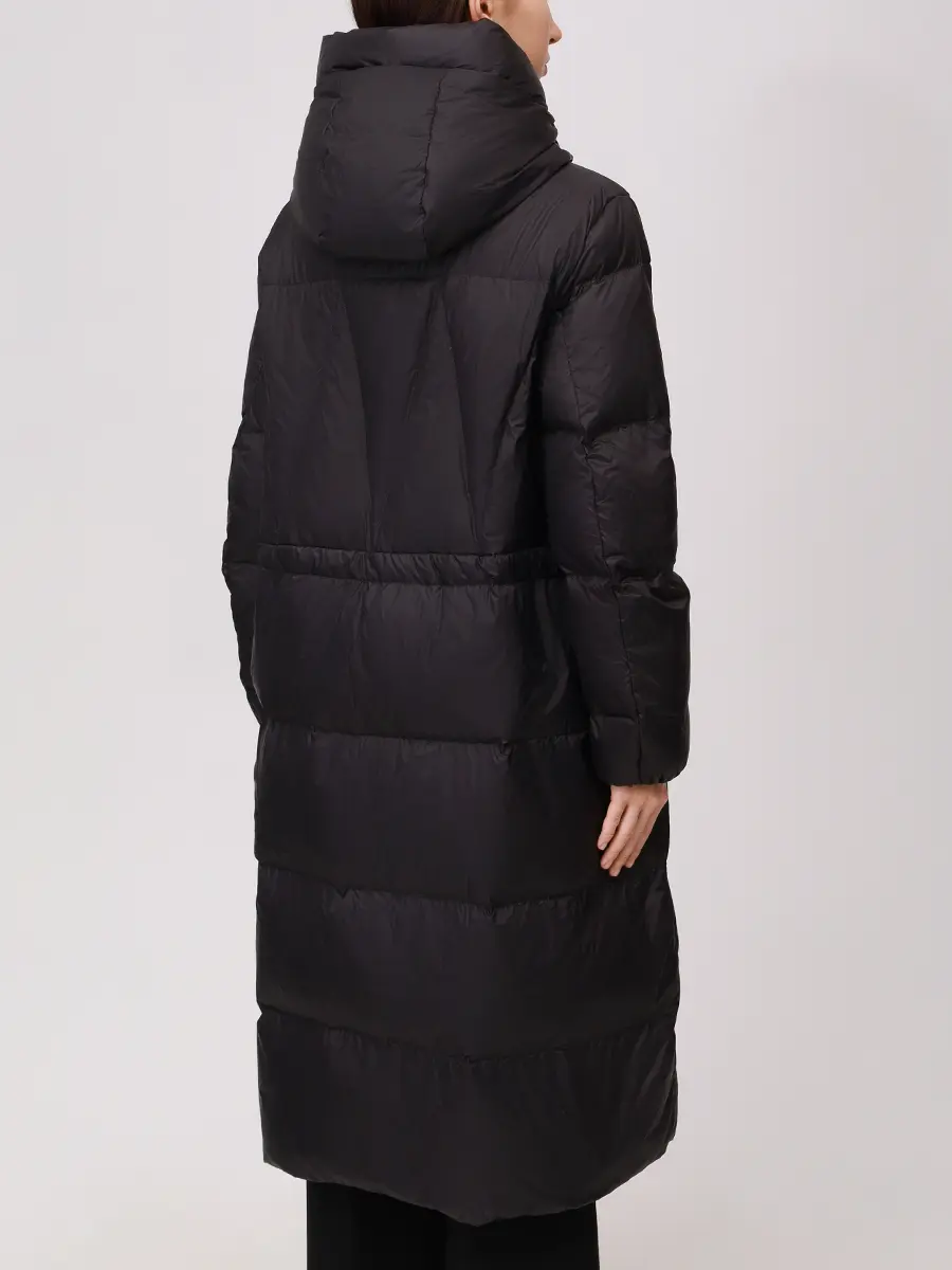 Пуховик стеганый PANICALE D371026CA 37D39A 0995 Черный  Фото 3