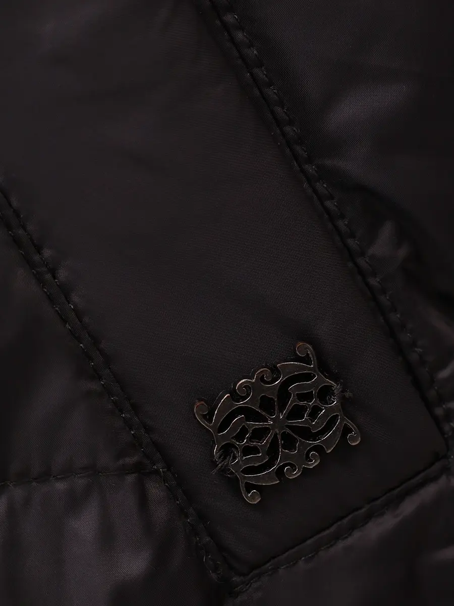 Пуховик стеганый PANICALE D371026CA 37D39A 0995 Черный  Фото 6