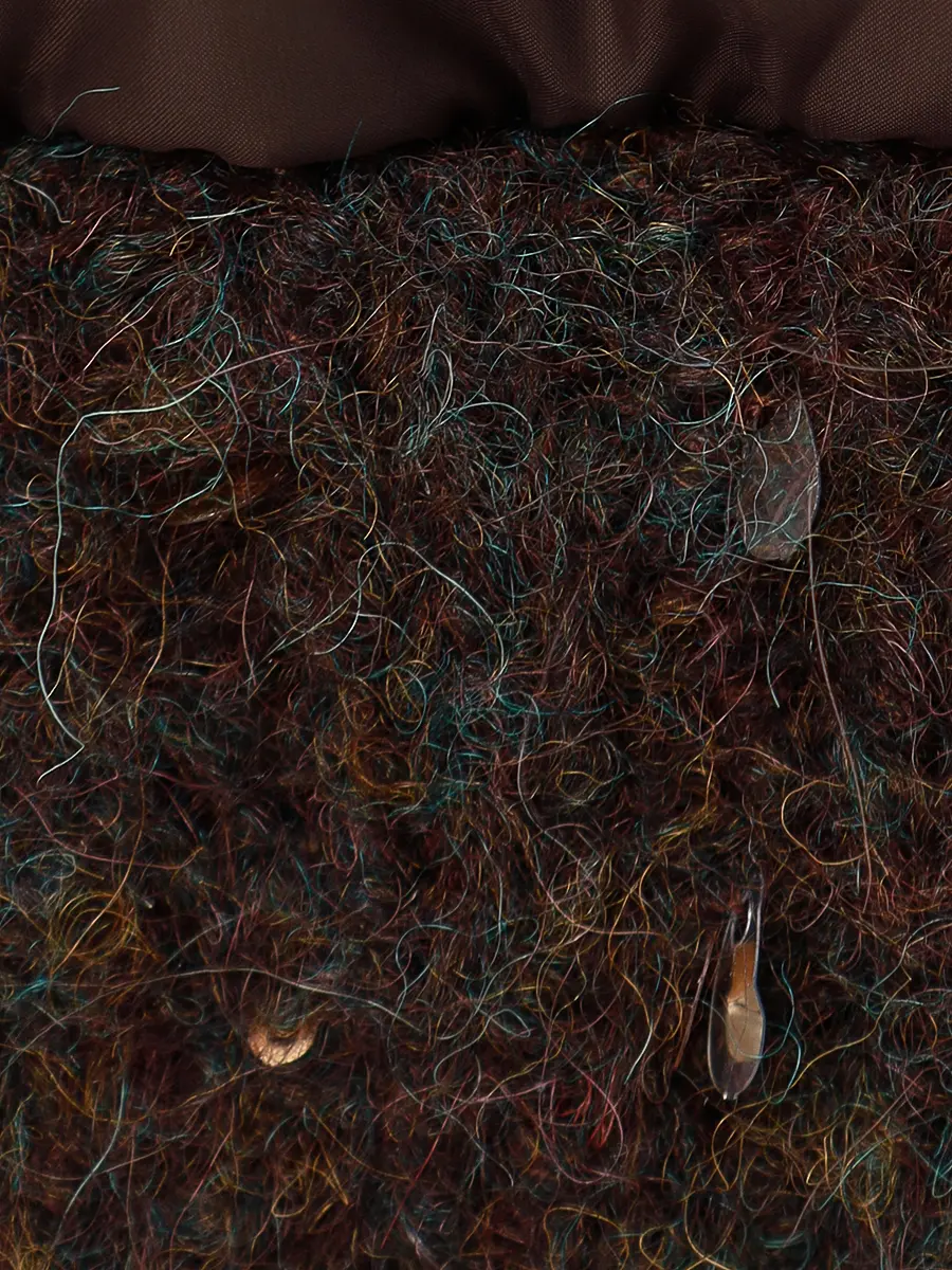 Пуховик стеганый PANICALE D371028CA 37D40A 0295 Темно- Коричневый  Фото 6