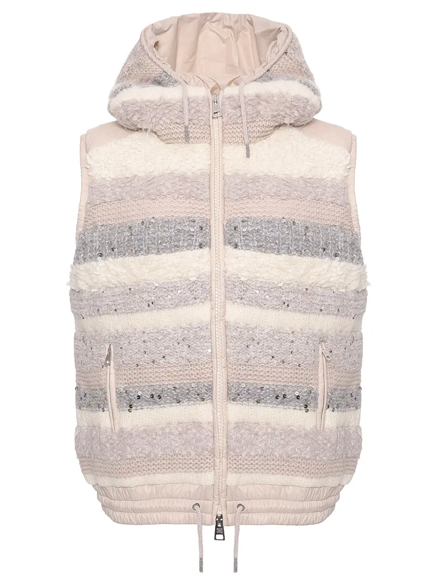 

Жилет стеганый, Бежевый, D371075GLZ 37D40B 0215