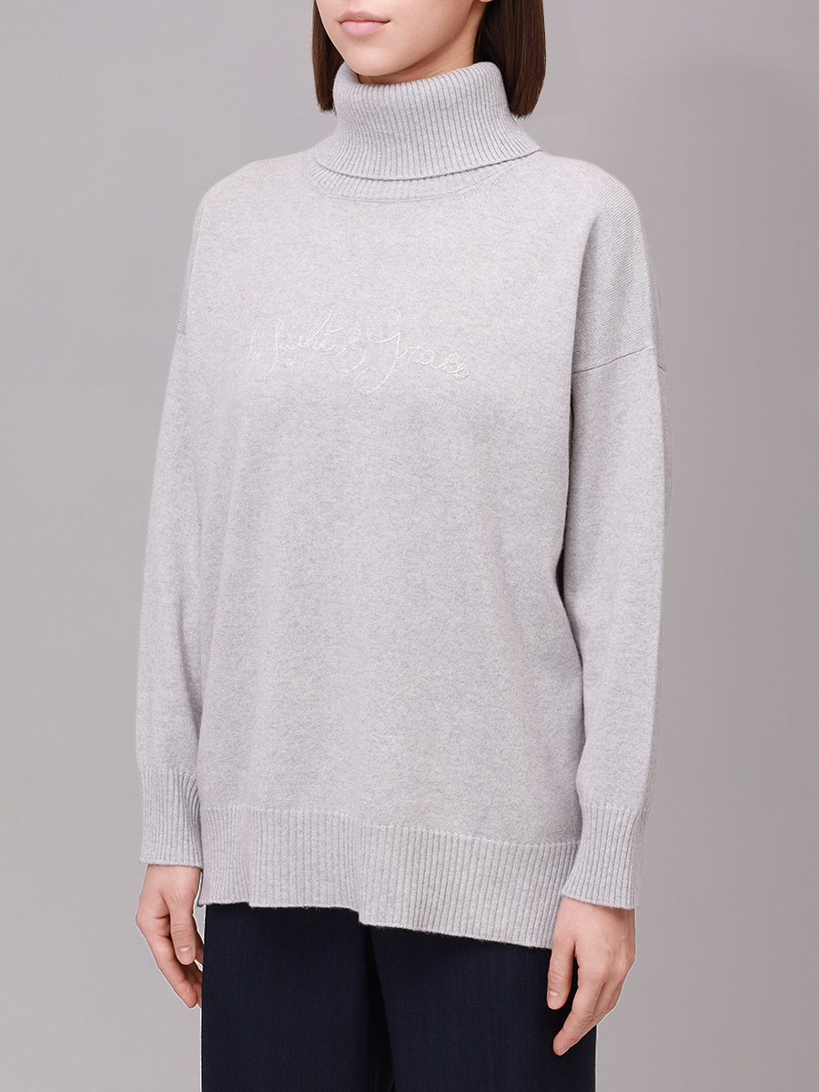 Свитер шерстяной PANICALE D370239CL 37D46 0911 Светло- Серый  Фото 4