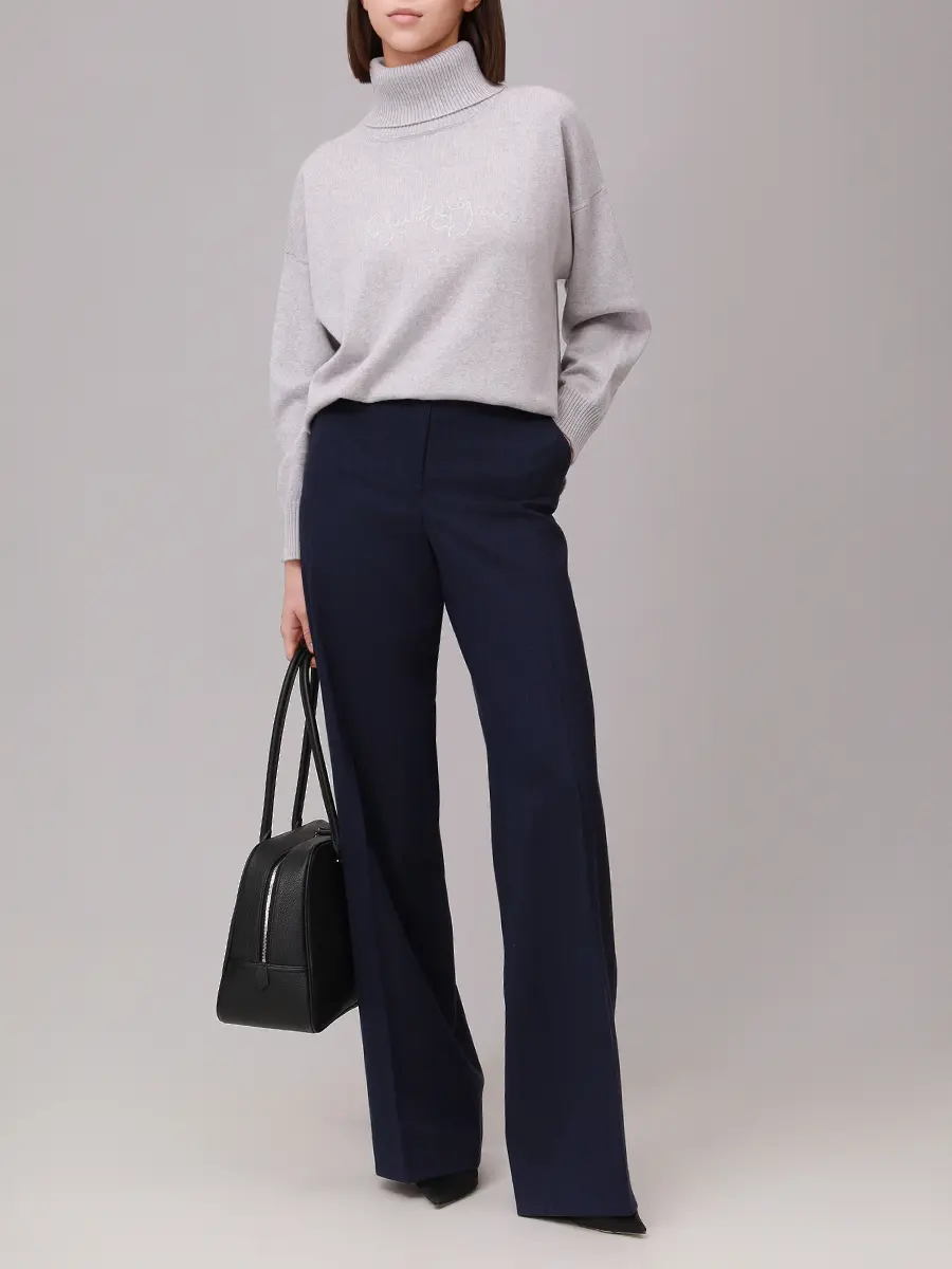 Свитер шерстяной PANICALE D370239CL 37D46 0911 Светло- Серый  Фото 2