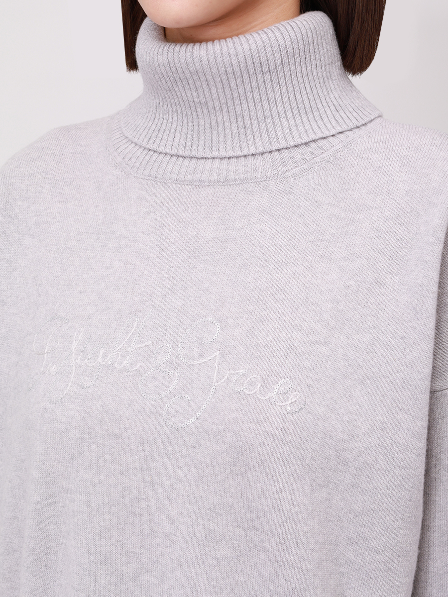 Свитер шерстяной PANICALE D370239CL 37D46 0911 Светло- Серый  Фото 5