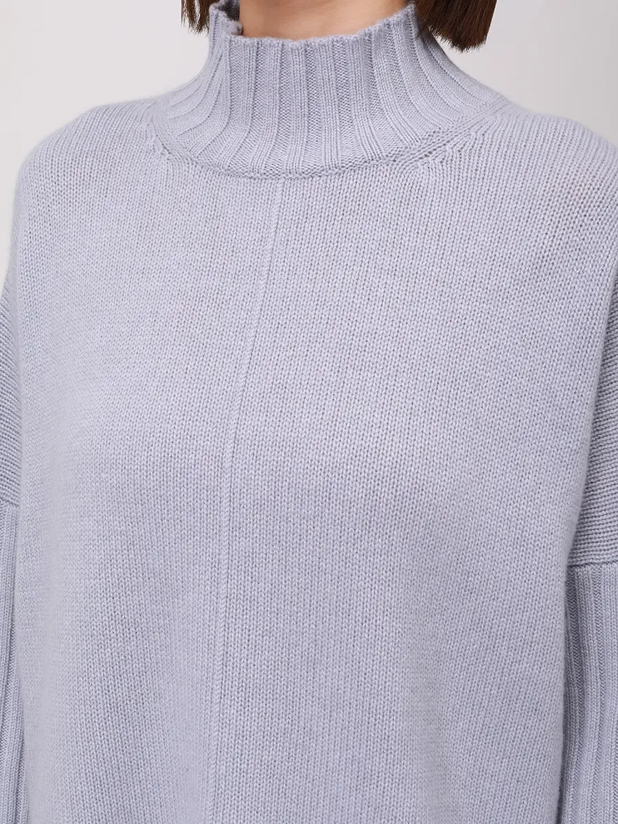 Свитер кашемировый PANICALE D370636L 37D53 0540 Голубой  Фото 5