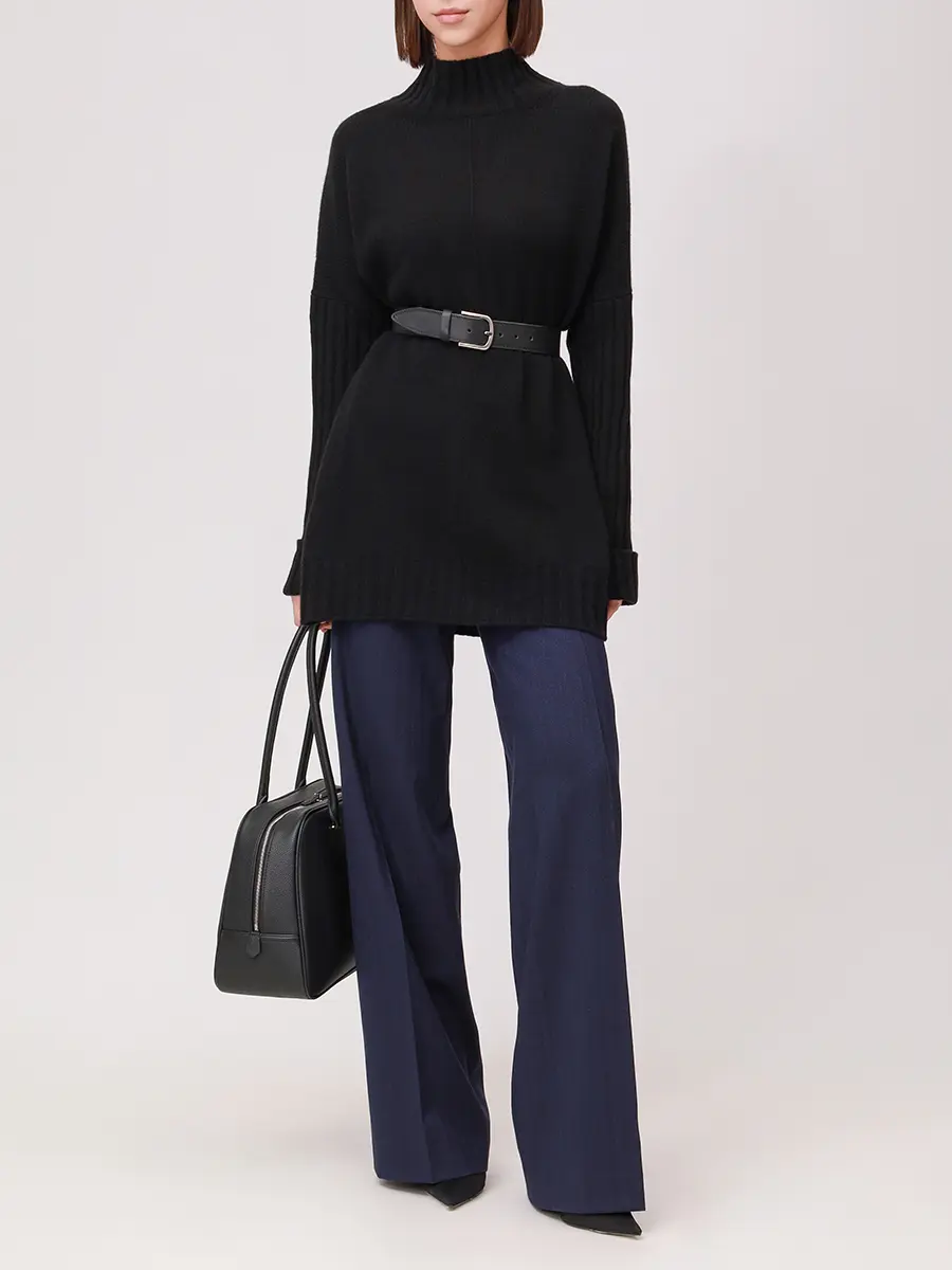 Свитер кашемировый PANICALE D370636L 37D53 0990 Черный  Фото 2