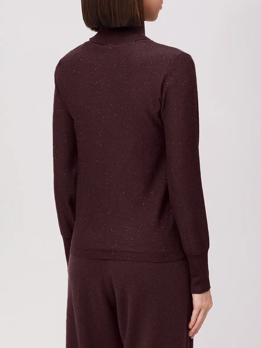 Водолазка шерстяная PANICALE D370159CL 37D14B 0891 Бордовый  Фото 3