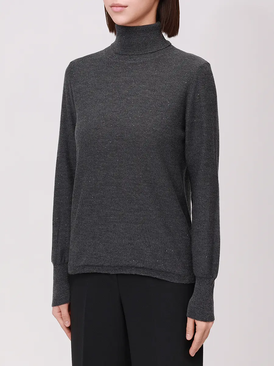 Водолазка шерстяная PANICALE D370159CL 37D14B 0971 Темно- Серый  Фото 4