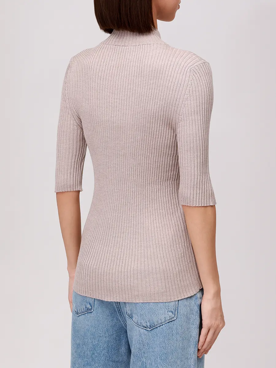 Джемпер шерстяной PANICALE D370136L 37D14B 0221 Бежевый  Фото 3