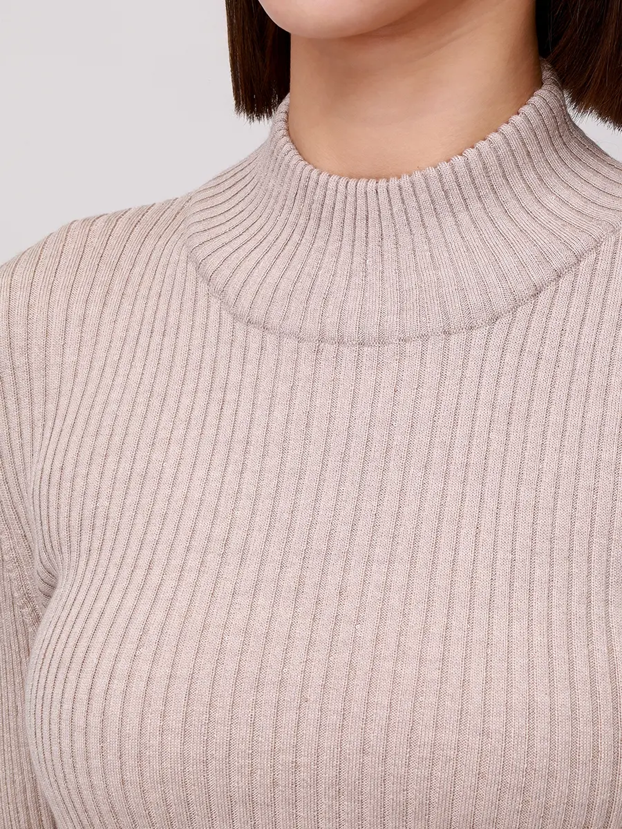 Джемпер шерстяной PANICALE D370136L 37D14B 0221 Бежевый  Фото 5