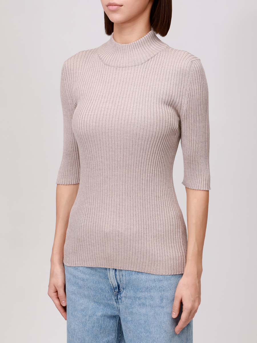 Джемпер шерстяной PANICALE D370136L 37D14B 0221 Бежевый  Фото 4