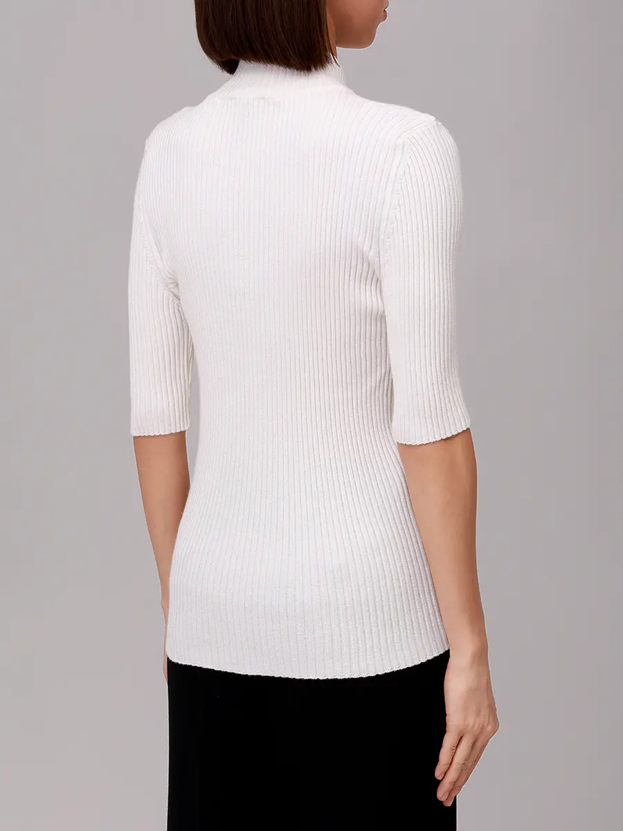 Джемпер шерстяной PANICALE D370136L 37D14B 0201 Кремовый  Фото 3