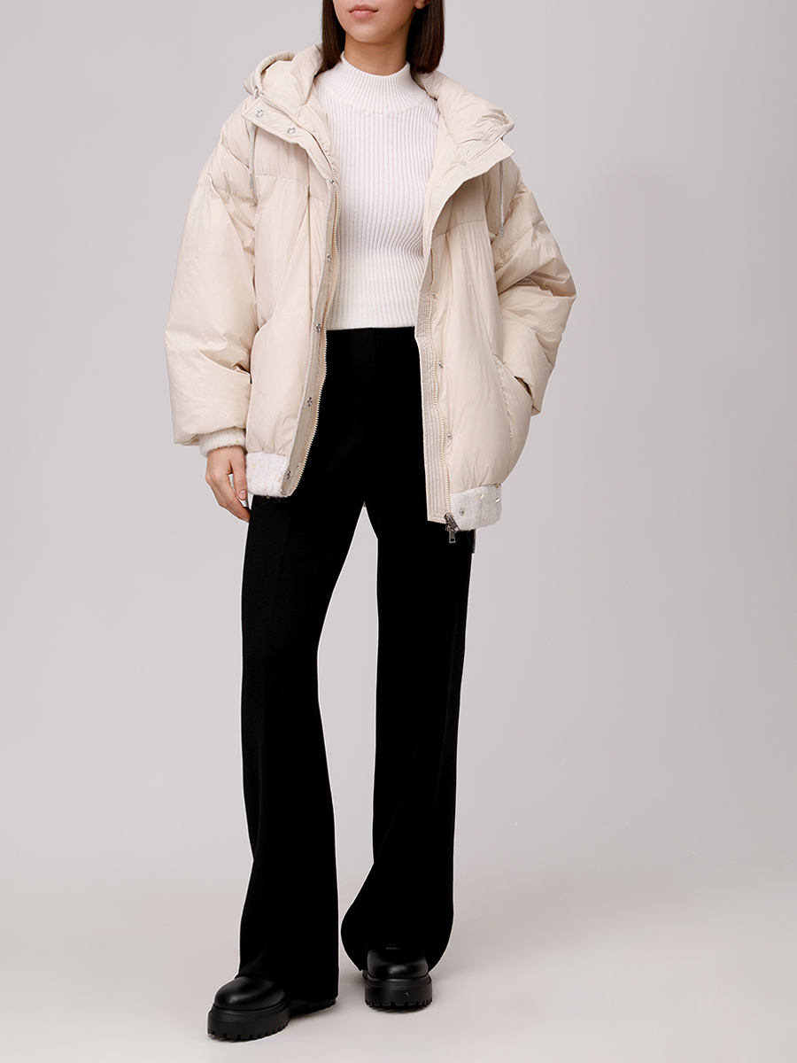 Джемпер шерстяной PANICALE D370136L 37D14B 0201 Кремовый  Фото 2