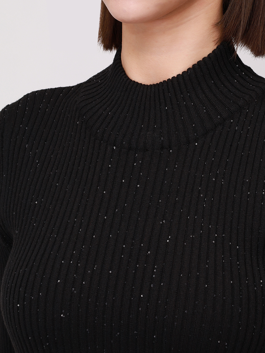 

Джемпер шерстяной, Черный, D370136L 37D14B 0991