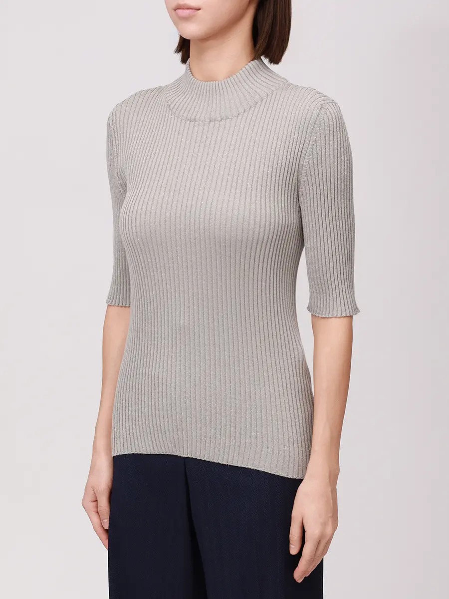 Джемпер шерстяной PANICALE D370136L 37D14B 0641 Зеленый  Фото 4