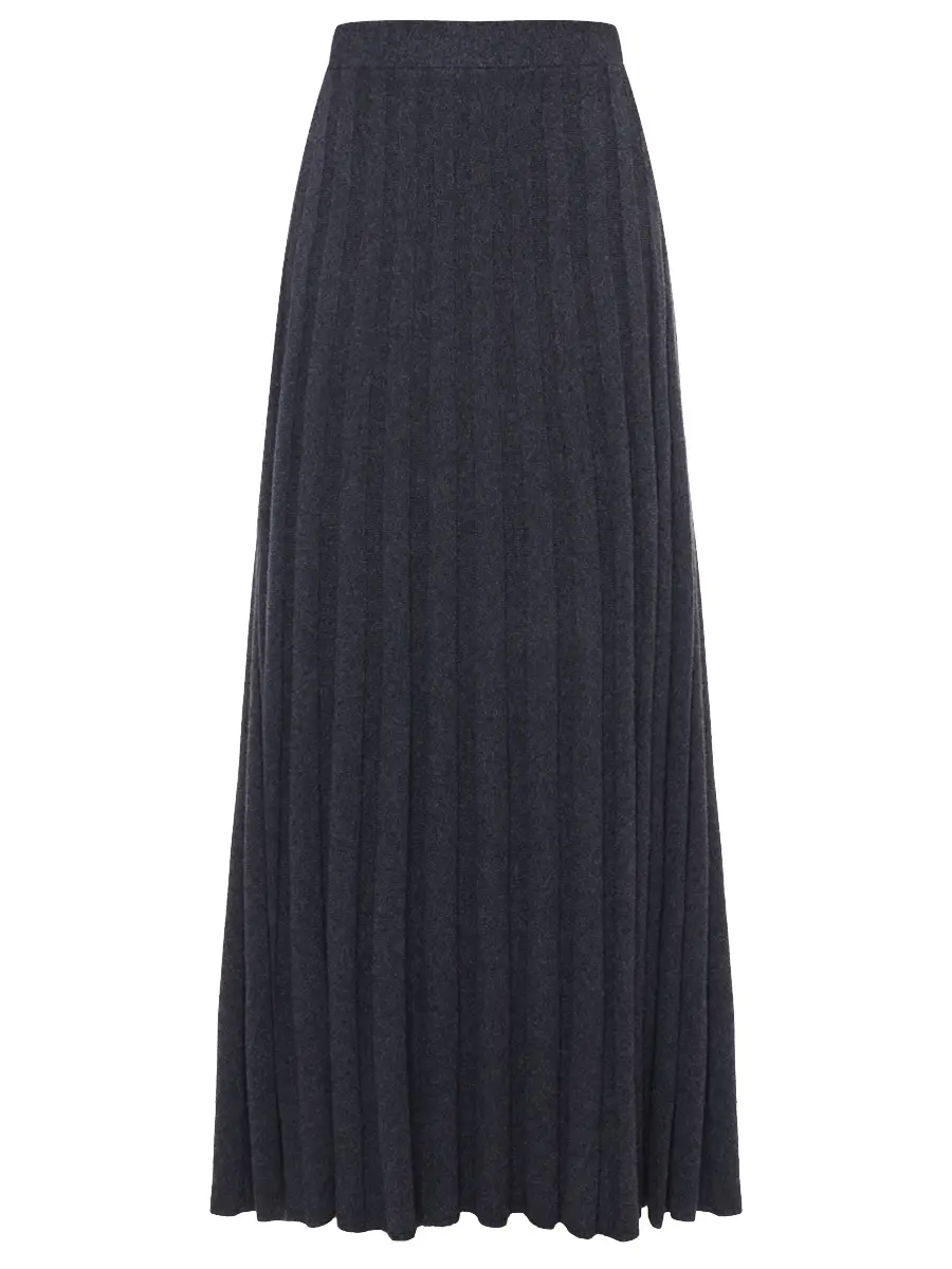 

Юбка шерстяная, Серый, D370320GO 37D17 0970 Темно-