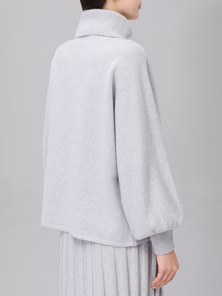 Свитер шерстяной PANICALE D370359CL 37D21 0910 Светло- Серый  Фото 3