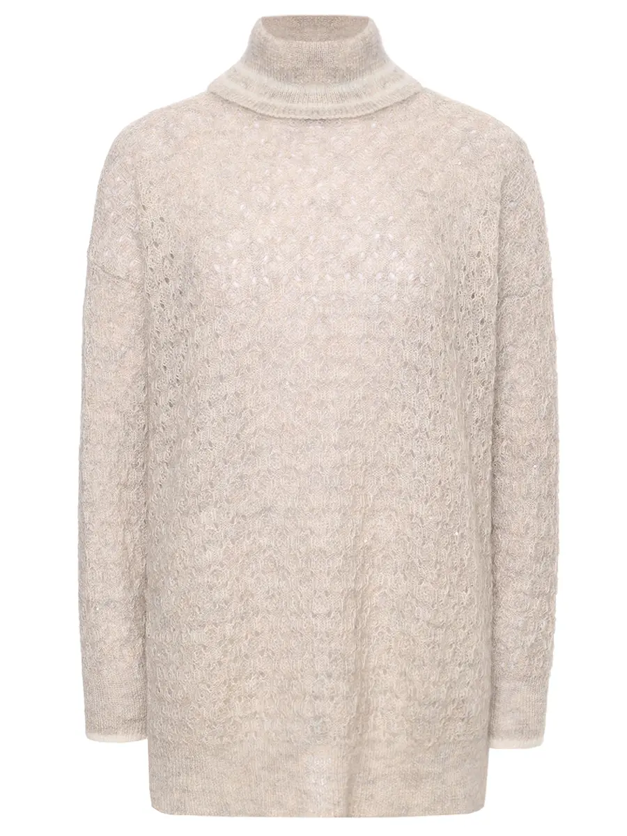 Свитер шерстяной PANICALE D370459CL 37D24 0225 Бежевый 