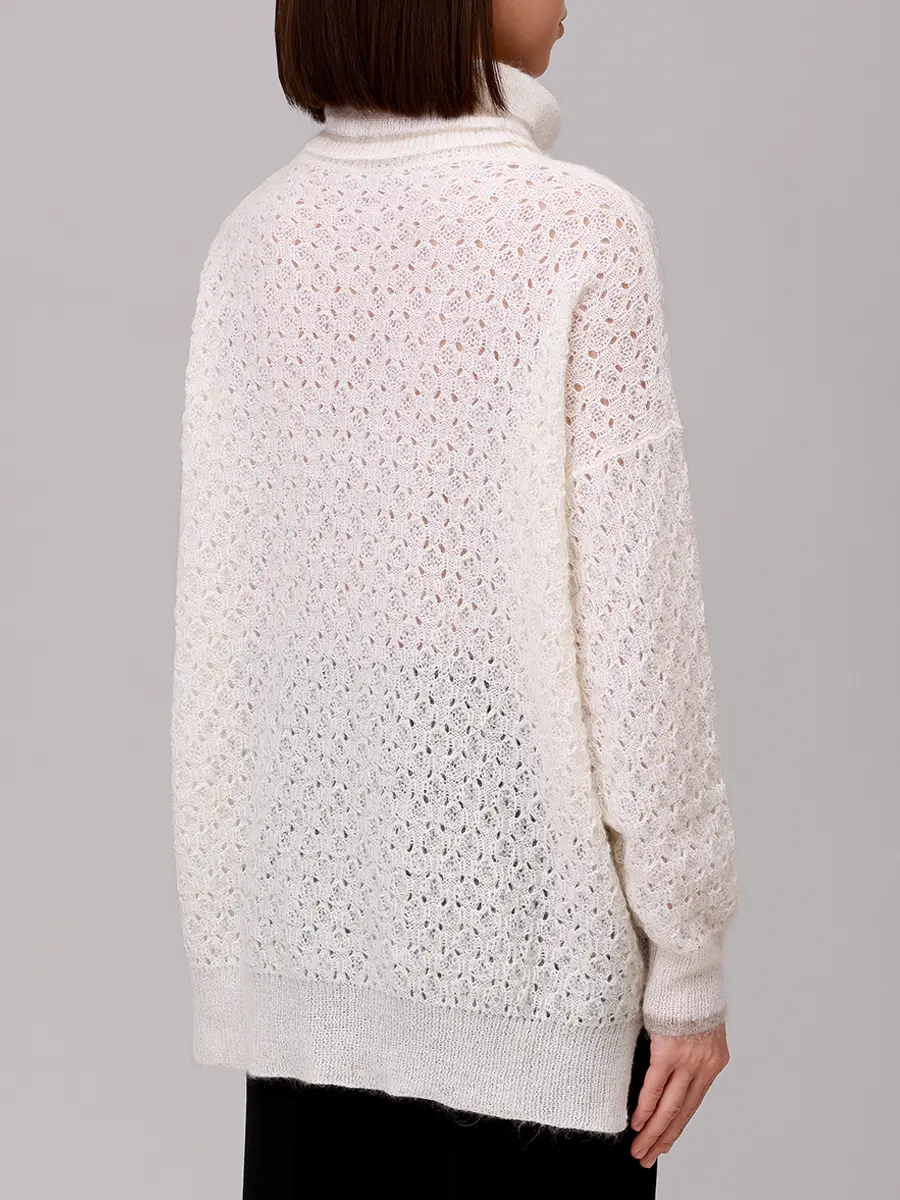 Свитер шерстяной PANICALE D370459CL 37D24 0205 Кремовый  Фото 3