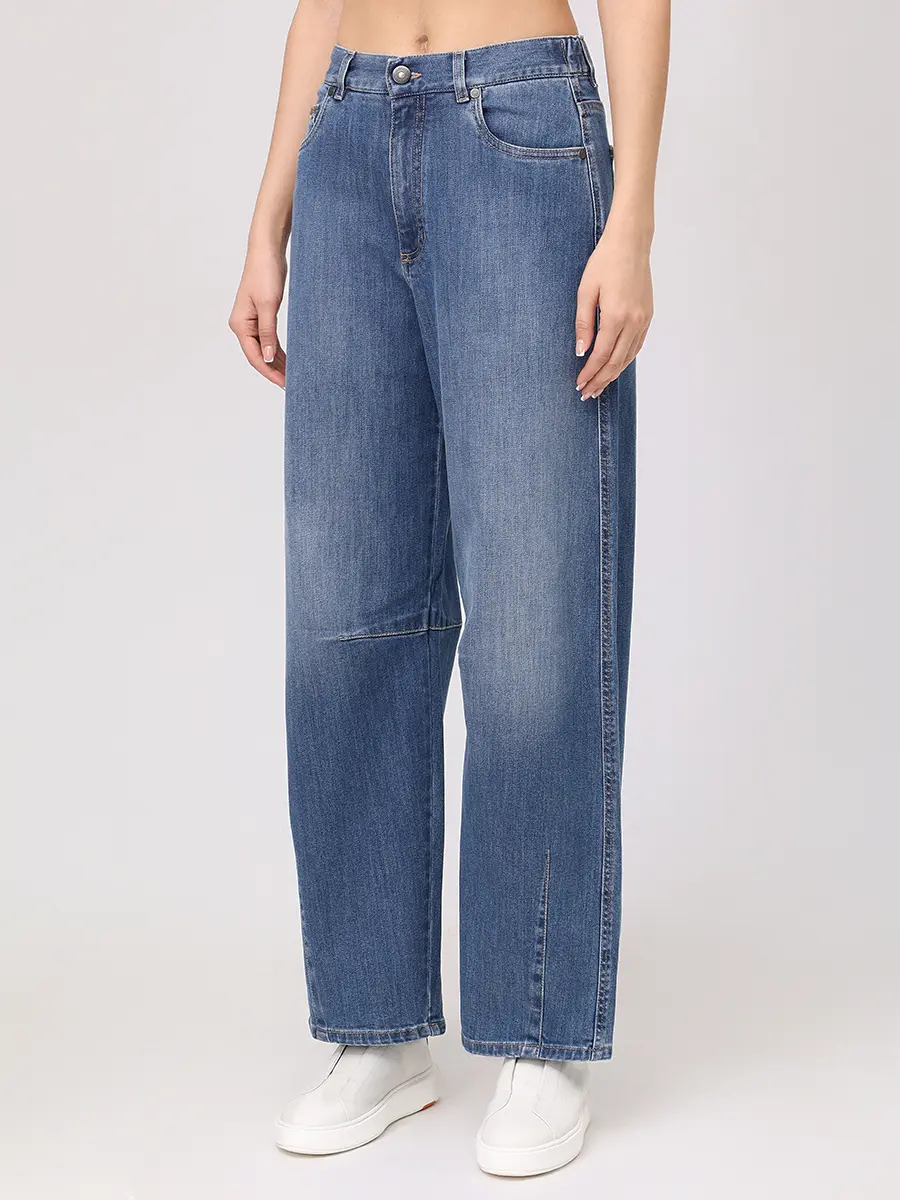 Джинсы хлопковые PANICALE D370072PA 37D25B 0590 Синий  Фото 4