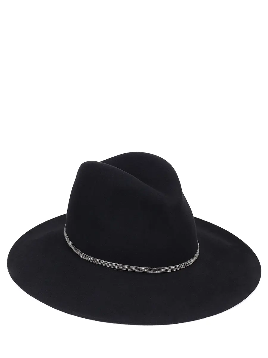 Шляпа из шерсти и кашемира PANICALE D37DAKOTA 37DHAA 0220 Черный 