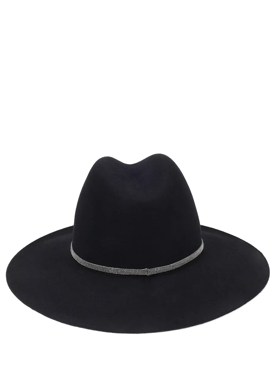 Шляпа из шерсти и кашемира PANICALE D37DAKOTA 37DHAA 0220 Черный  Фото 2