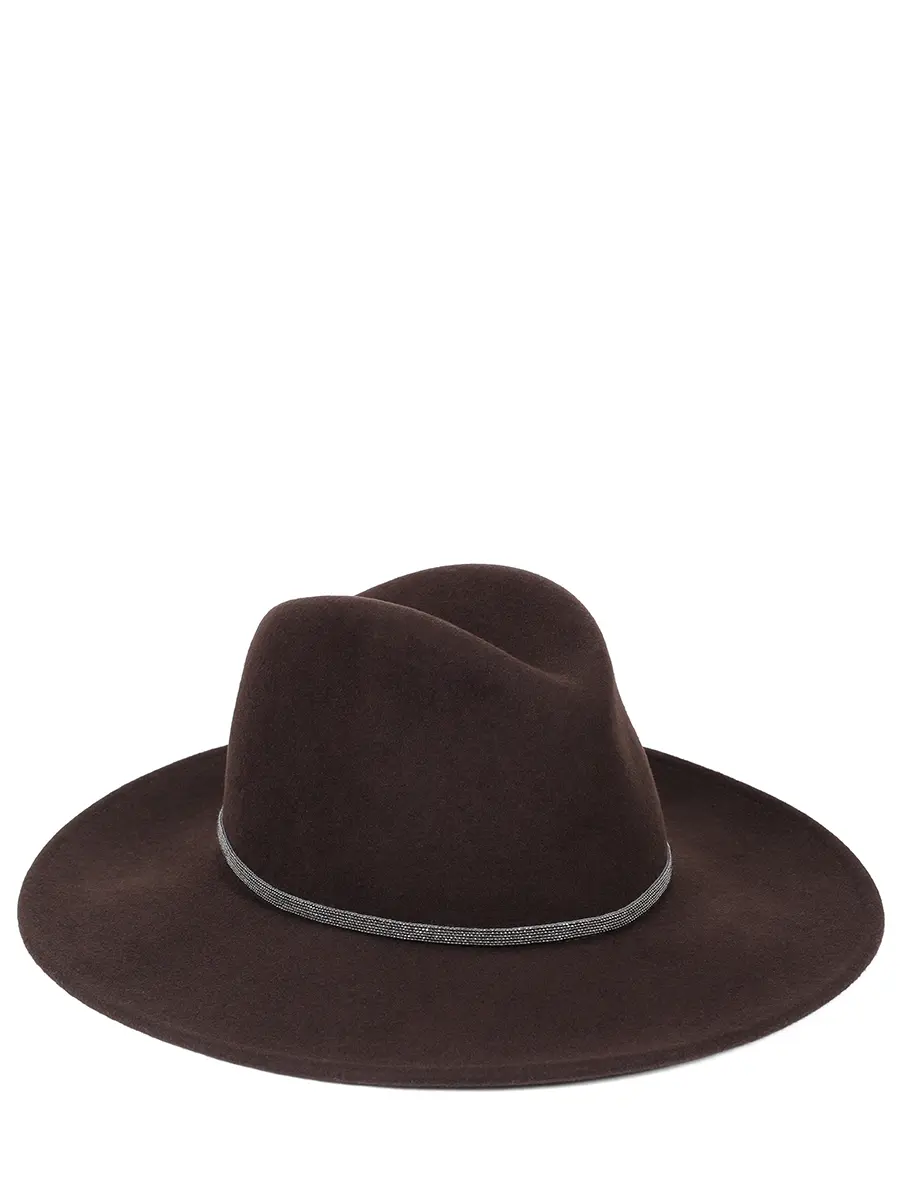 

Шляпа из шерсти и кашемира, Коричневый, D37DAKOTA 37DHAA 0890 Темно-