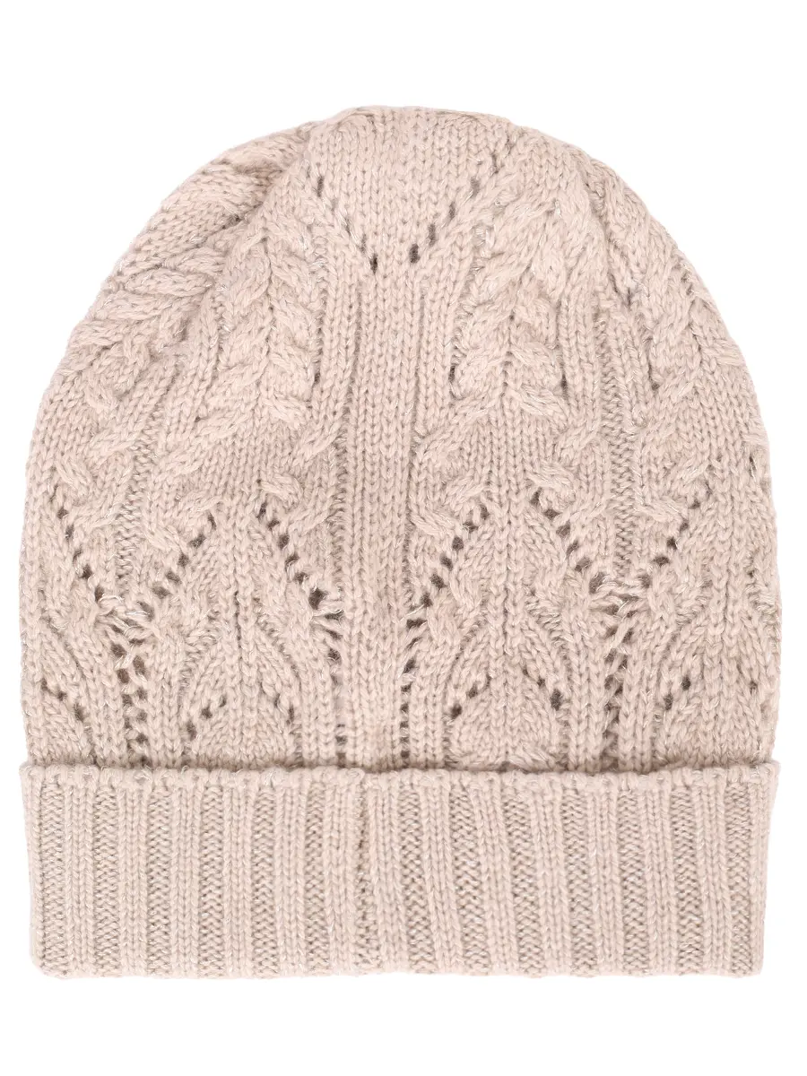 Шапка шерстяная PANICALE D370338CU 37D52 0245 Бежевый  Фото 2