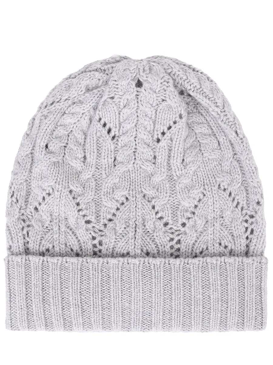 Шапка шерстяная PANICALE D370338CU 37D52 0915 Светло- Серый  Фото 2