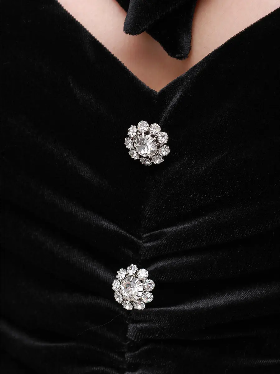 Платье комбинированное NISSA RS15890 BLACK Черный  Фото 6